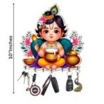 Webelkart Premium Wooden Key Holder for Home/Office Decor/Key Hanger for Wall Decor,Decorative Item for Home 9" Inches (Design-2) - Fast Shipping to USA & Canada - Image 4