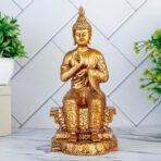Global Grabbers New Buddha Statue showpiece Idol Home Decor Items for Living Room and Gifts (Golden 4) - Fast Shipping to USA, Canada & India - Image 2