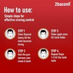 Rusan 2baconil 2mg 100 Nicotine Gums | Icy Mint Flavor | Sugar-Free | Quit Smoking & Chewing Tobacco/Gutkha | Nicotine Replacement Therapy - Fast Shipping to USA & Canada - Image 3