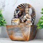 Global Grabbers Polyresin Table Top Indoor Outdoor Water Fall Fountain with LED Lights Home Decor Decoration Gift Gifting Items-A_ORG-SF4 - Fast Shipping to USA, Canada & India - Image 3