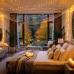 One94Store 20Meter 56 LED Serial String Lights - Plug in Waterproof Copper Wire Fairy Lights for Home Decoration, Christmas, Garden, & Diwali Decoration Lights for Balcony Outdoor - Warm White - Fast Shipping to USA & Canada - Image 3