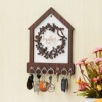 Webelkart Premium Family Designer Wooden Key Holder for Home/Office Decor, Key Holder for Wall Decor/Key Chain for Home Decor (12" inches) - Fast Shipping to USA & Canada - Image 2