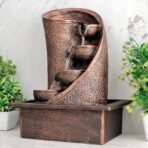 Global Grabbers Polyresin Table Top Indoor Outdoor Water Fall Fountain with LED Lights Home Decor Decoration Gift Gifting Items-A_COP-SF32 - Fast Shipping to USA, Canada & India - Image 3