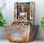 Global Grabbers Polyresin Table Top Indoor Outdoor Water Fall Fountain with LED Lights Home Decor Decoration Gift Gifting Items-A_ORG-SF30 - Fast Shipping to USA, Canada & India - Image 3