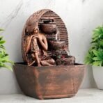 Global Grabbers Polyresin Table Top Indoor Outdoor Water Fall Fountain with LED Lights Home Decor Decoration Gift Gifting Items-A_COP-SF40 - Fast Shipping to USA, Canada & India - Image 4