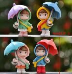 VRB Dec 4 Pcs Miniature Showpiece Set for Home Decor,Car Dashboard,Valentine,Living Room,Gifts Figurines,Cake Decoration Items,Figurines for Home Decor. (4 Pcs Open Umbrella Miniature) - Fast Shipping to USA & Canada - Image 2
