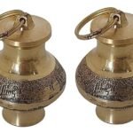 Brass gangajali Gangajal Kalash/lota Brass | Kalash for Pooja, Temple, Brass Gangajal loti (Pack of 2PCS) Small Size Best for Gift - Fast Shipping to USA & Canada