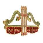 JaipurCrafts Premium Hare ka Shara Baba Shyam Hamara Three Arrow Aluminium Wall Hanging for Home and Office Decor (13 x 7 inches, Multi) - Fast Shipping to USA & Canada - Image 2