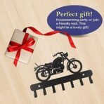 Sehaz Artworks Key Holder for Home Decor Stylish | Key Hanger for Wall | Key Chain Holders | Key Stand (7 Hooks, Bike Black) - Fast Shipping to USA & Canada - Image 3