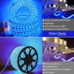 One94Store 5 Meter Blue LED Rope Light - Waterproof SMD LED Strip for Decoration | Cove Light for Ceiling | LED Pipe Light for Home DECOR, Festivals, Outdoor & Diwali Decoration - Fast Shipping to USA & Canada - Image 4