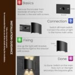 One94Store LED Outdoor Wall Light Pack of 1 | Warm White (WW) 2 -Way Wall Lamp | 4W Aluminium Body, Rainproof & Shockproof, Decorative Step/Pathway/Light Fixture - Fast Shipping to USA & Canada - Image 4