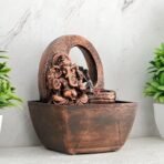 Global Grabbers Polyresin Table Top Indoor Outdoor Water Fall Fountain with LED Lights Home Decor Decoration Gift Gifting Items-A_COP-SF25 - Fast Shipping to USA, Canada & India - Image 4