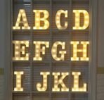 VRB Dec Plastic 1 Pcs Marquee Alphabet Light Letters/Letter Light/Alphabet/Led Alphabet Letters/Aesthetic Room/Wall Decor Items/Birthday Decoration Items (Pack of 1) (S), Silver - Fast Shipping to USA & Canada - Image 4