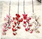 VRB DecTM 3 Pcs Artificial Cherry Blossom Flowers - Fake Plant for Home, Room, Office | Vase Decor | Decoration Items for Living Room (Pink) - Fast Shipping to USA & Canada - Image 2