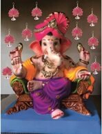 VRB Dec Acrylic TM Pack of 6 Pcs Lotus Hangings for Decoration | Pooja Room Temple | Diwali | Wedding & All Festival | Pink - Fast Shipping to USA & Canada - Image 2