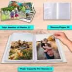 Sehaz Artworks Photo Album Book | Album For Photos Collection | Photo Album 5x7 (Holds 72 Photos) - Fast Shipping to USA & Canada - Image 4