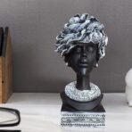 Xtore Home Decor Resin African Lady with White Earrings Showpiece (Black, Pack of 1) - Fast Shipping to USA & Canada - Image 3