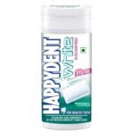 Happydent White, Xylitol Sugarfree Spearmint Flavour, Chewing Gum Pocket Bottle, 24.2 g, 22 pc - Fast Shipping to USA & Canada