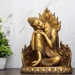 Global Grabbers New Buddha Statue showpiece Idol Home Decor Items for Living Room and Gifts (Golden 4) - Fast Shipping to USA, Canada & India - Image 4