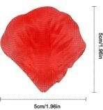 VRB Dec Silk (300Pcs Artificial Rose Petals Flowers Fake Water Floating Flowers For Pooja Thali, Festival And Events, Home, Table, Badroom, Pooja Room, Diwali Decoration Items And Diy (Red) - Fast Shipping to USA & Canada - Image 2