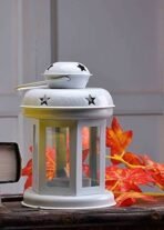 JaipurCrafts Premium Set of 2 Tealight Candle Hanging Lanterns | Hanging Tealight Holder (White::Red) - Fast Shipping to USA & Canada - Image 3
