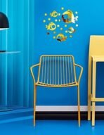 Sehaz Artworks Fish Wall Decal Wall Sticker | Home Decor Items (Acrylic, 0.2 cm x 12.7 cm x 15.24 cm, Gold) - Fast Shipping to USA & Canada - Image 2