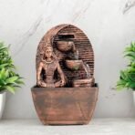 Global Grabbers Polyresin Table Top Indoor Outdoor Water Fall Fountain with LED Lights Home Decor Decoration Gift Gifting Items-A_COP-SF17 - Fast Shipping to USA, Canada & India - Image 2