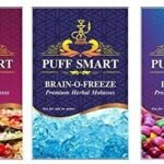 PUFF SMART Pan Ras, Brain-O-Freeze and Bubblegum Herbal Molasses (Set of 3) (100% Tobacco and Nicotine Free) - Fast Shipping to USA & Canada
