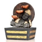 Global Grabbers Polyresin Table Top Indoor Outdoor Water Fall Fountain with LED Lights Home Decor Decoration Gift Gifting Items-GOL_BRO-S1-(000) - Fast Shipping to USA, Canada & India - Image 4