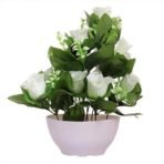 JaipurCrafts Stylish Premium Forever Collection Artificial Flowers with Pot - Fast Shipping to USA & Canada - Image 3