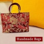 Xtore Beautiful Handmade Purse with Golden Work for Women (Pack of 1, Maroon) - Fast Shipping to USA & Canada - Image 5