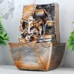 Global Grabbers Polyresin Table Top Indoor Outdoor Water Fall Fountain with LED Lights Home Decor Decoration Gift Gifting Items-A_ORG-SF21 - Fast Shipping to USA, Canada & India - Image 3