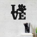 JaipurCrafts Designer LOVE MDF Cutout Ready to Hang Home DECOR Wall Art - 8.00" 8.00" - Fast Shipping to USA & Canada