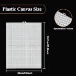 VRB DecTM 10pcs Cross Stitch Cloth/Bag Making Materials,Canvas Sheet for Craft, Sewing/Embroidery Projects and DIY,Plastic Canvas Sheet for Decoration. (10 Pcs Cross Stitch Cloth) - Fast Shipping to USA & Canada - Image 2