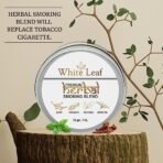 White Leaf Premium Herbal Smoking Mixture Blend 100% Tobacco & Nicotine Free 30 gram - Organic Ayurvedic Herbs Mixed(Herbal Smokes - No nicotine/No Tobacco) With Black Royal Classic Wooden Smoking Pipe - Fast Shipping to USA & Canada - Image 4