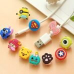 Xtore 6 pc Universal Creative cartoon/superhero shape Charger cable protector beads | iPhone | Universal for round cables | Premium Quality- Random shape (3 pairs) - Fast Shipping to USA & Canada - Image 5
