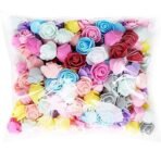 VRB Dec Artificial Small Foam Flowers Fake Foam Water Floating Flowers for Pooja Thali, Festival and Events, Home, Table, Badroom, Pooja Room, Diwali Decoration Items and DIY Craft (Multi, 50) - Fast Shipping to USA & Canada - Image 4