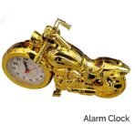 Xtore Mini Motorcycle Bike Alarm Desk Shelf Clock, Unique Gift for Motor Lovers | Home/Office Decor - (Pack of 1, Gold,Plastic) - Fast Shipping to USA & Canada - Image 2
