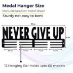 Sehaz Artworks Medal Holder for Wall | Medal Hangers for Wall | Medal Display Case | Wall Mount Medal Frame Holds Upto 24-30 Medals Black - Fast Shipping to USA & Canada - Image 4