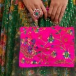 Xtore Beautiful Handmade Purse with Work for Women (Pack of 1, Megenta) - Fast Shipping to USA & Canada - Image 2