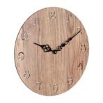 Sehaz Artworks Small-Numbers Manufactured Wood 10inch Designer Wall Clock for Home and Kitchen - WoodTexture - Fast Shipping to USA & Canada - Image 3