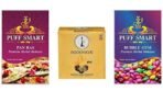 PUFF SMART Premium Herbal Molasses Pan Ras, Bubblegum with 250gm Coconut Coal Combo (Set of 3) (100% Tobacco and Nicotine Free) - Fast Shipping to USA & Canada