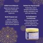 Shemade Pure Kesar Chandan Dhuni Powder 100g | Natural Saffron & Sandalwood Dhoop for Puja, Havan & Meditation | Ayurvedic Herbal Incense for Air Purification & Spiritual Use - Fast Shipping to USA & Canada - Image 4