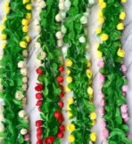 VRB Dec 1 Pcs Artificial Flowers Vine Blossom/Roses Garland Fake (6 Ft) Flowers Fabric Roses/Blossom Garland For Wedding Decor Diwali/Ganpati/Garden Wall Valentine (Multi Orchid Garland Vines), 6 Feet - Fast Shipping to USA & Canada - Image 4