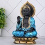 Global Grabbers New Sitting Buddha Statue showpiece Idol Home Decor Items for Living Room and Gifts (Blue Black) - Fast Shipping to USA, Canada & India - Image 4
