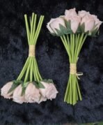 VRB Dec 1 Bunch 10 Heads Rose Bunch Dahlia Artifical Flower Bunc Fake Flowers for Gifting, Home, Office, Bedroom Decoration Items Flowers for vase (Without Vase Pot) (Light Pink - 1 Bunch) - Fast Shipping to USA & Canada - Image 4