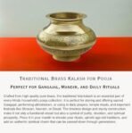 Pure Brass Pooja Lota Karwa - Traditional Kalash Gangajal Pot for Mandir, Hindu Puja, Temple Ritual & Spiritual Use 500ml - Fast Shipping to USA & Canada - Image 2