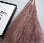 VRB Dec 3 Pcs Artificial Pampas Grass Sticks | Faux Flowers for Vases | Decoration Items for Living Room Vase Office, Bedroom, Balcony Table, Diwali Decoration tems Corner (Pack of 3) (Rosy Pink) - Fast Shipping to USA & Canada - Image 2