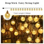 One94Store Crystal Ball String Lights - 14 LED, 3 Meter Warm White - Decorative Waterproof Fairy Lights for Indoor/Outdoor, Garden, Diwali, Christmas, Wedding, Party & Festival Decoration Pack of 1 - Fast Shipping to USA & Canada - Image 3