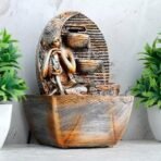 Global Grabbers Polyresin Table Top Indoor Outdoor Water Fall Fountain with LED Lights Home Decor Decoration Gift Gifting Items-A_ORG-SF40 - Fast Shipping to USA, Canada & India - Image 4